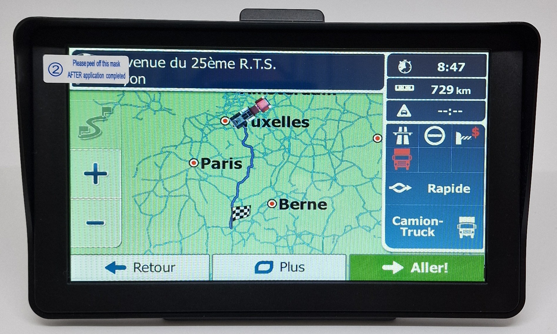 GPS 7 pouces pour poids lourd et voiture - Europe et UK 2023 - Pare soleil  - Livraison rapide - GPS (10805888)